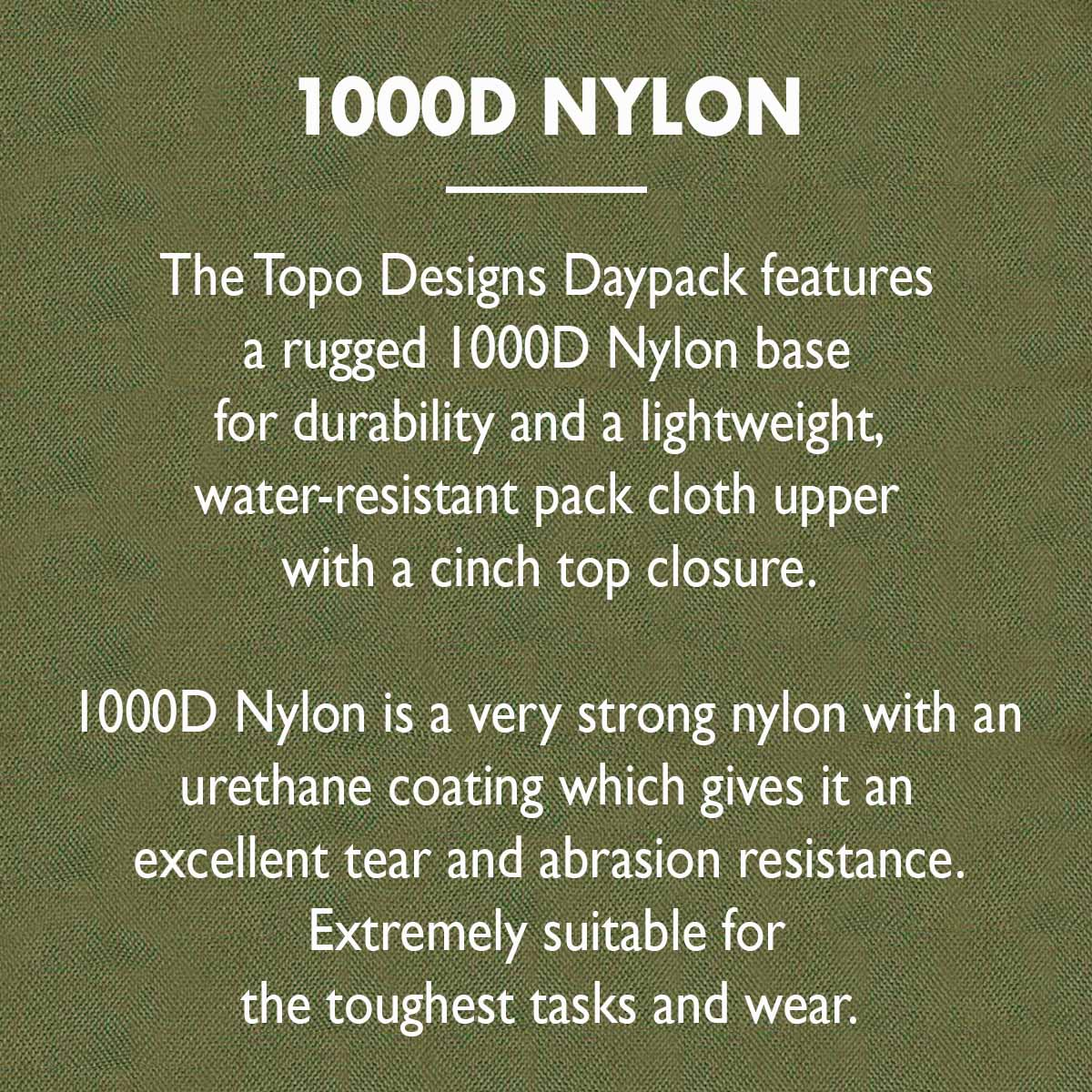 Topo Designs Daypack Classic, 1000D Nylon