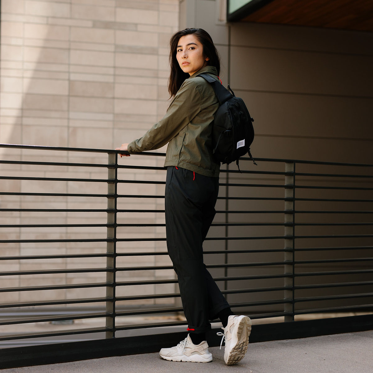 Topo Designs Mountain Sling Bag Black, sling it over your shoulder or clip it around your waist, and off you go