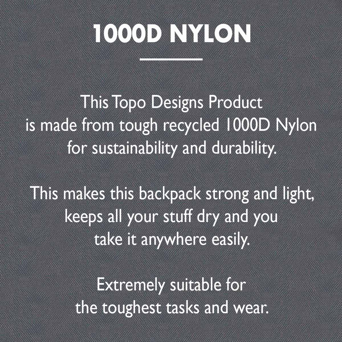 Topo Designs Daypack Tech, 1000D Nylon