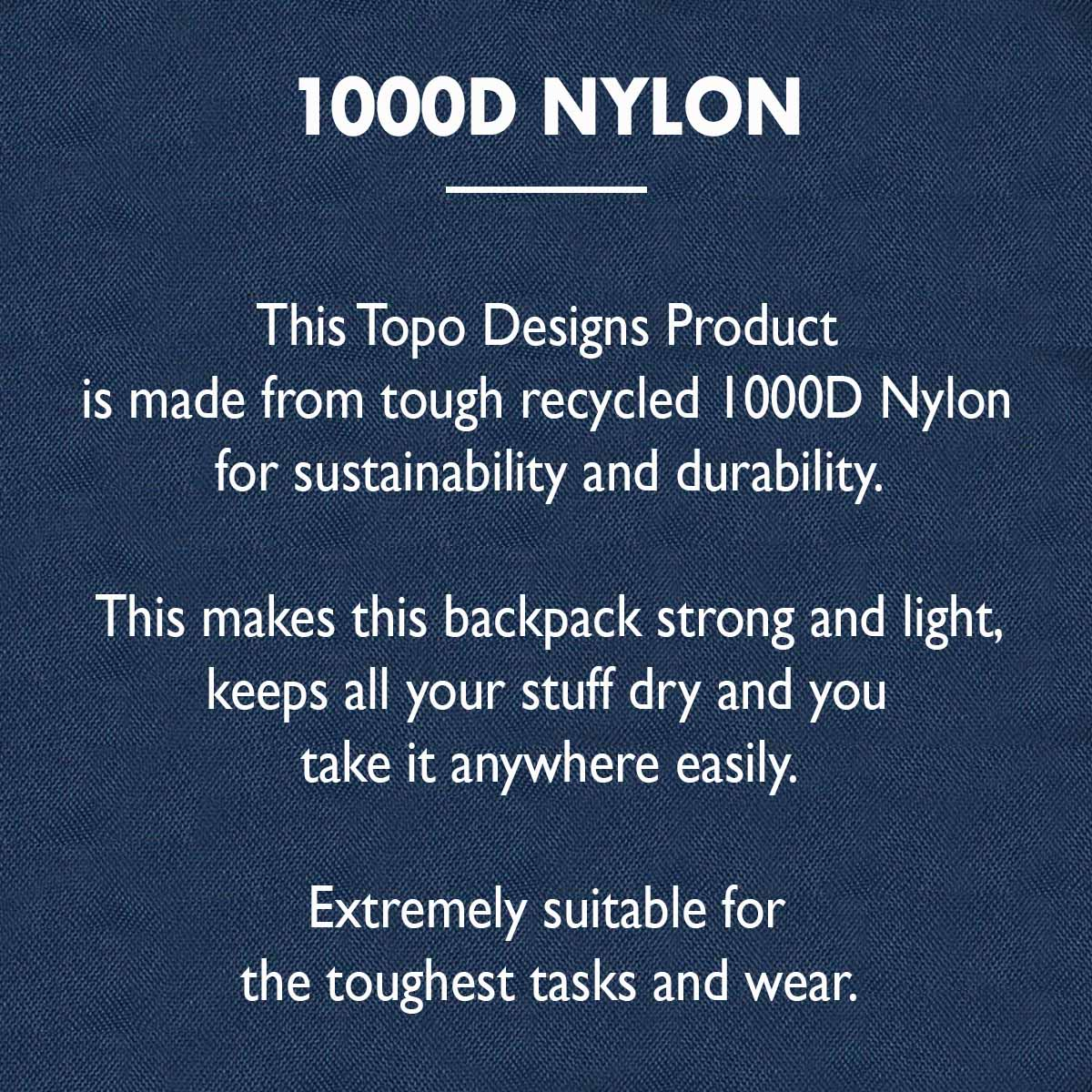 Topo Designs Rover Pack Classic 1000D Nylon
