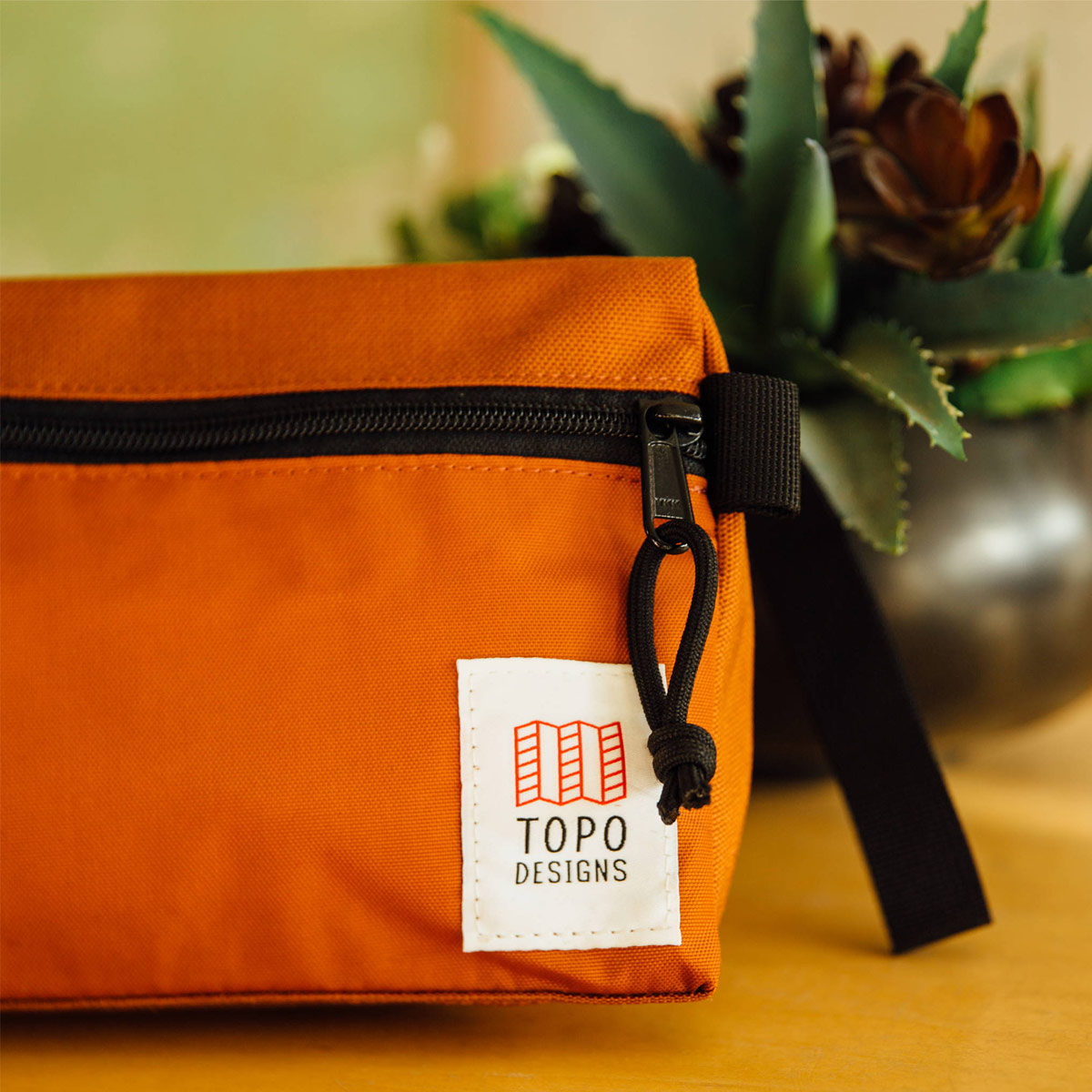 Topo Designs Dopp Kit Clay, water-resistant, travel light, accessory bag