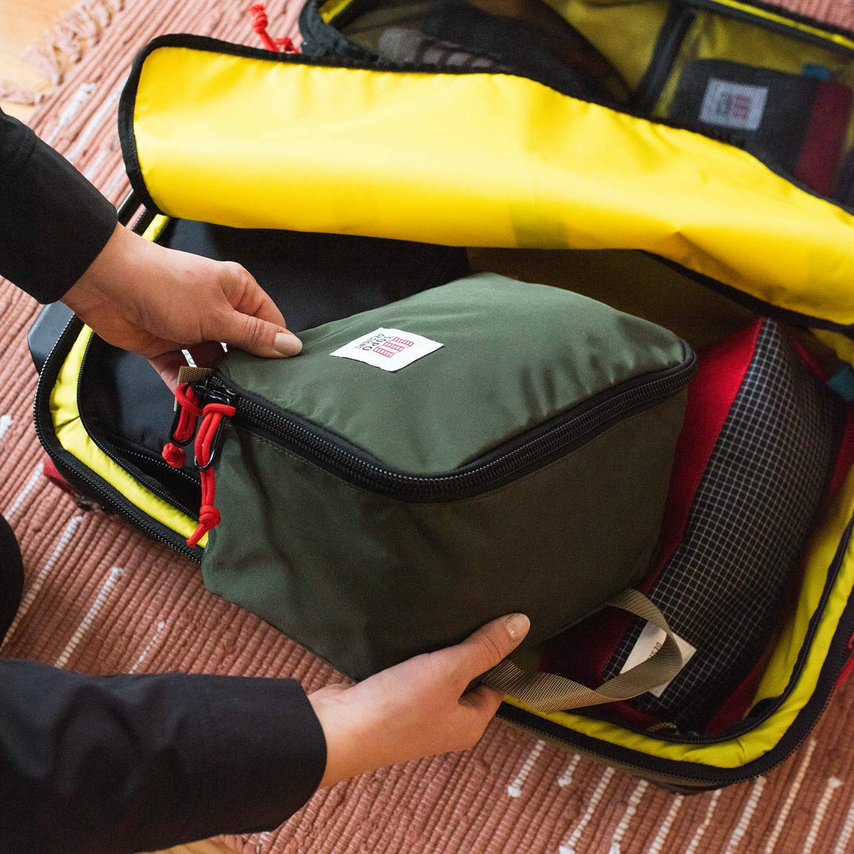 Topo Designs Pack Bag 10L Cube, a simple, durable and highly functional way to organize your luggage