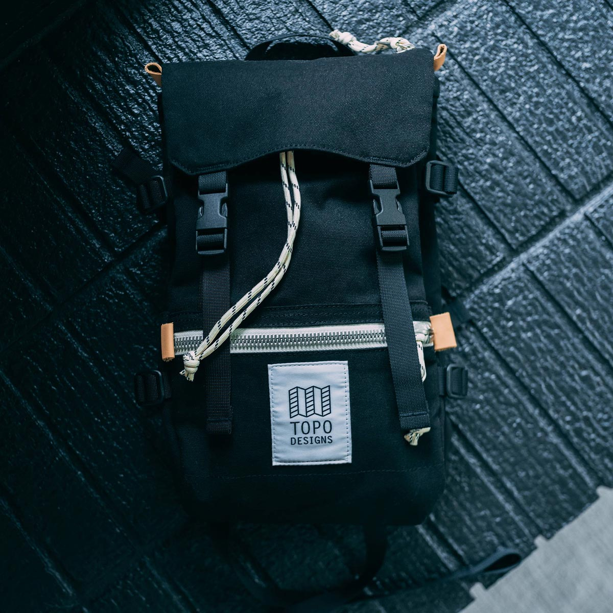 Topo Designs Rover Pack - Mini Canvas Black,, statement-making bag that’s the perfect size for errands around town or on the trail