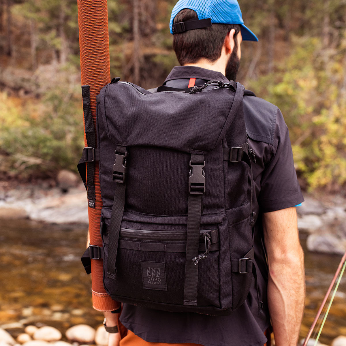 Topo Designs Rover Pack Tech Navy, durable, lightweight and water-resistant pack for daily use