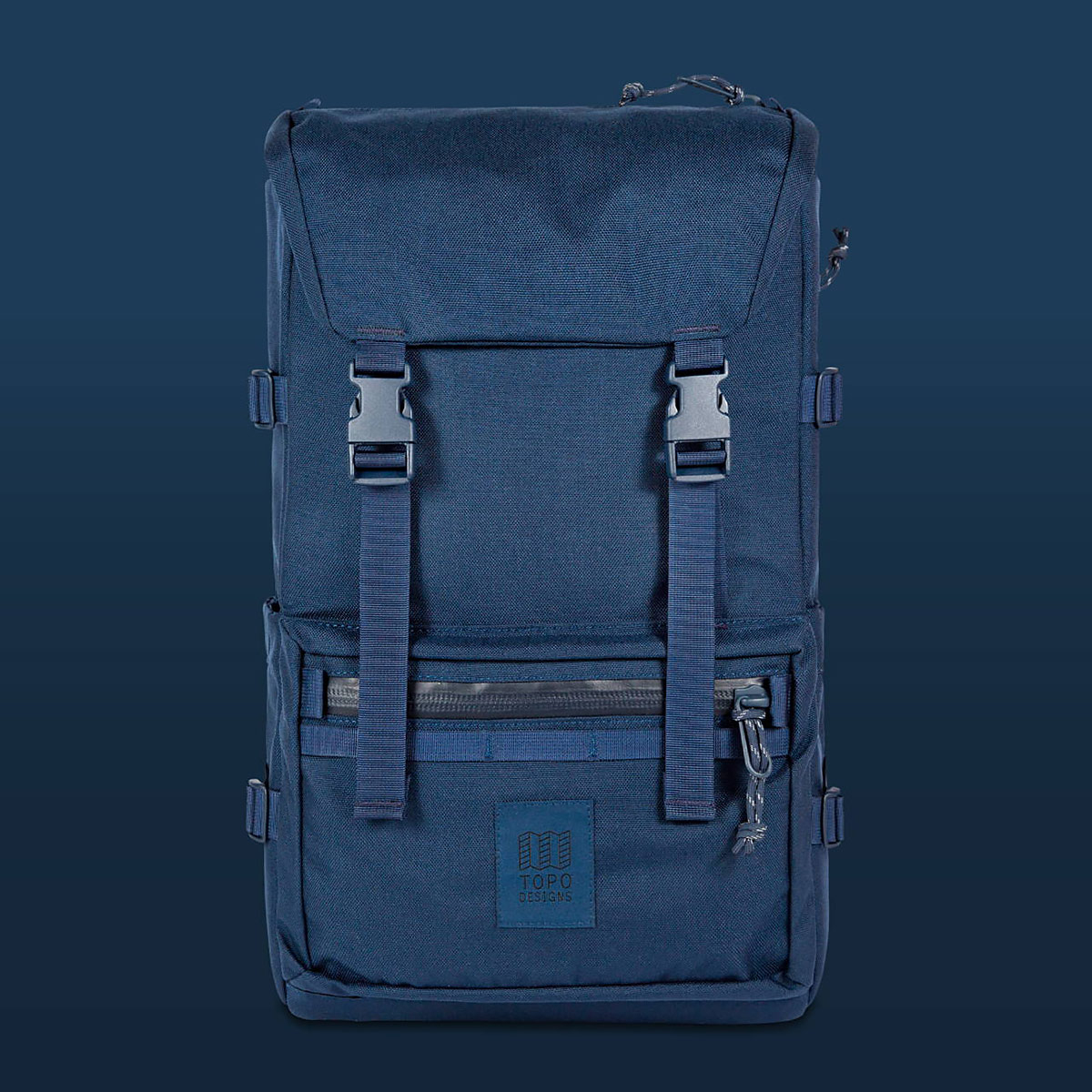 Topo Designs Rover Pack Tech Navy, backpack built to work wherever you do