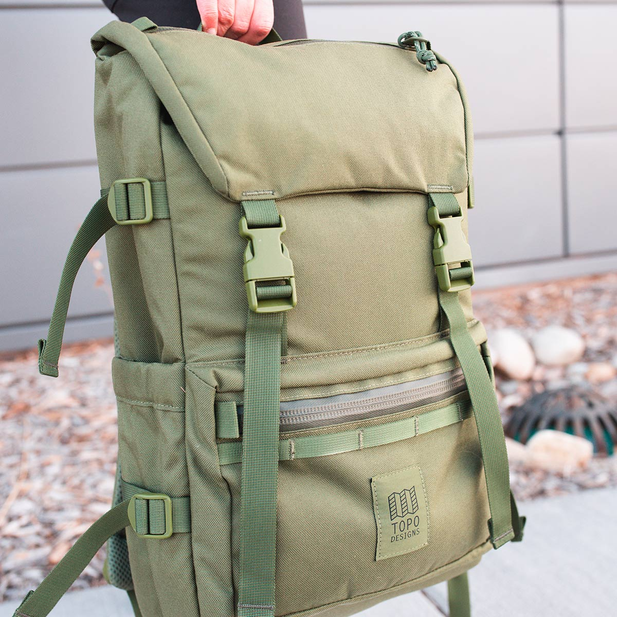Topo designs rover pack tech olive technically the best backpack