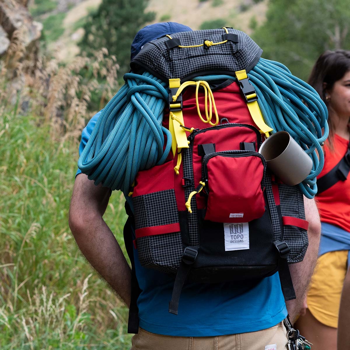 Topo Designs Topo Designs Subalpine Pack, combines the functionality of classic hiking packs with unmistakably Topo Designs styling