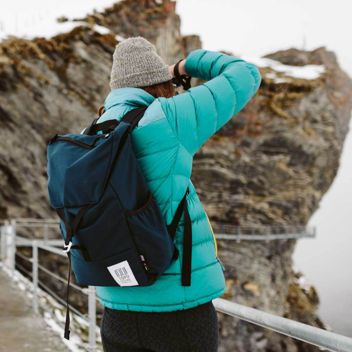 Topo Designs Y-Pack Navy, incredibly robust and lightweight backpack