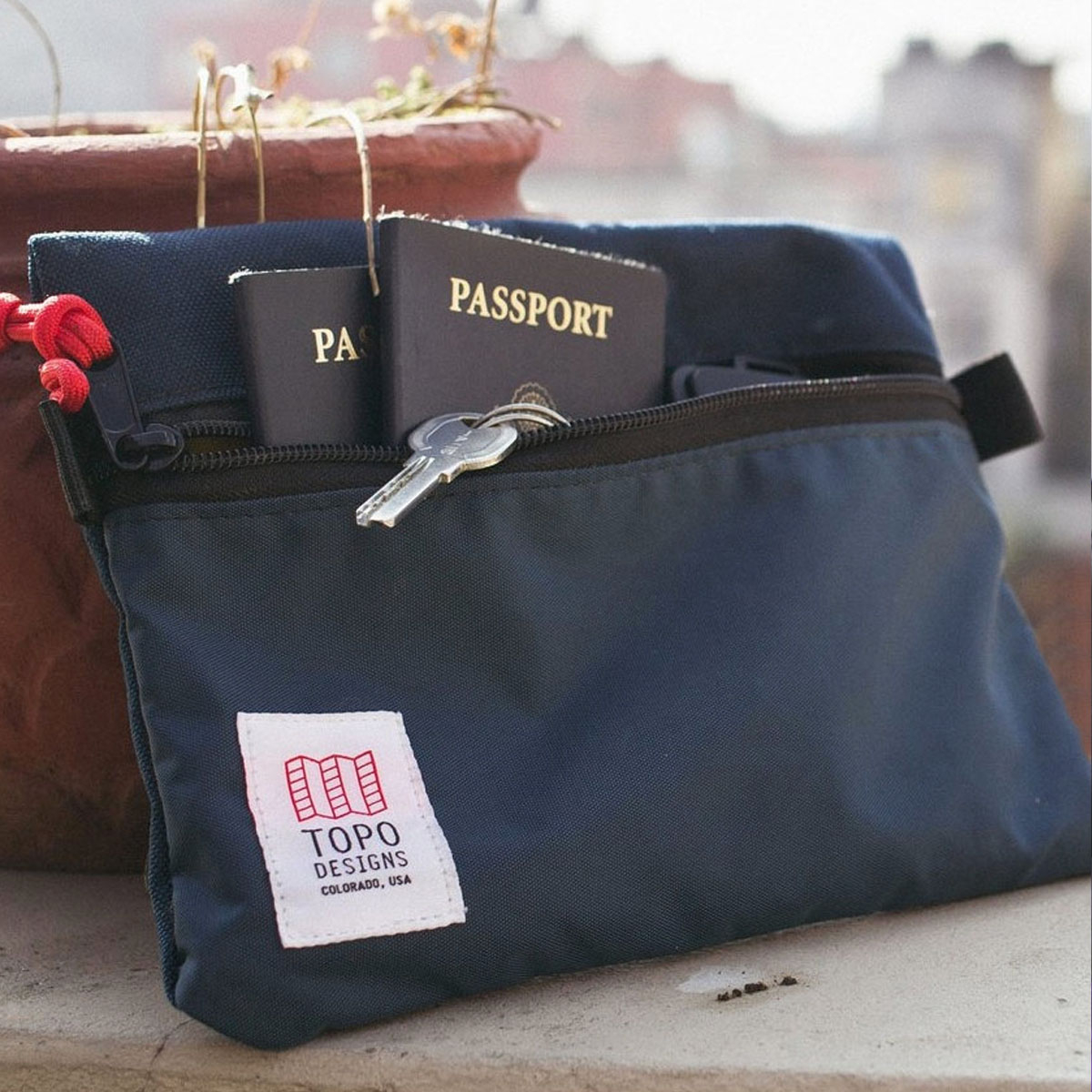 Topo Designs Accessory Bags Navy 3 Sizes, Easy traveling, keeps the inside of your pack neat and organized