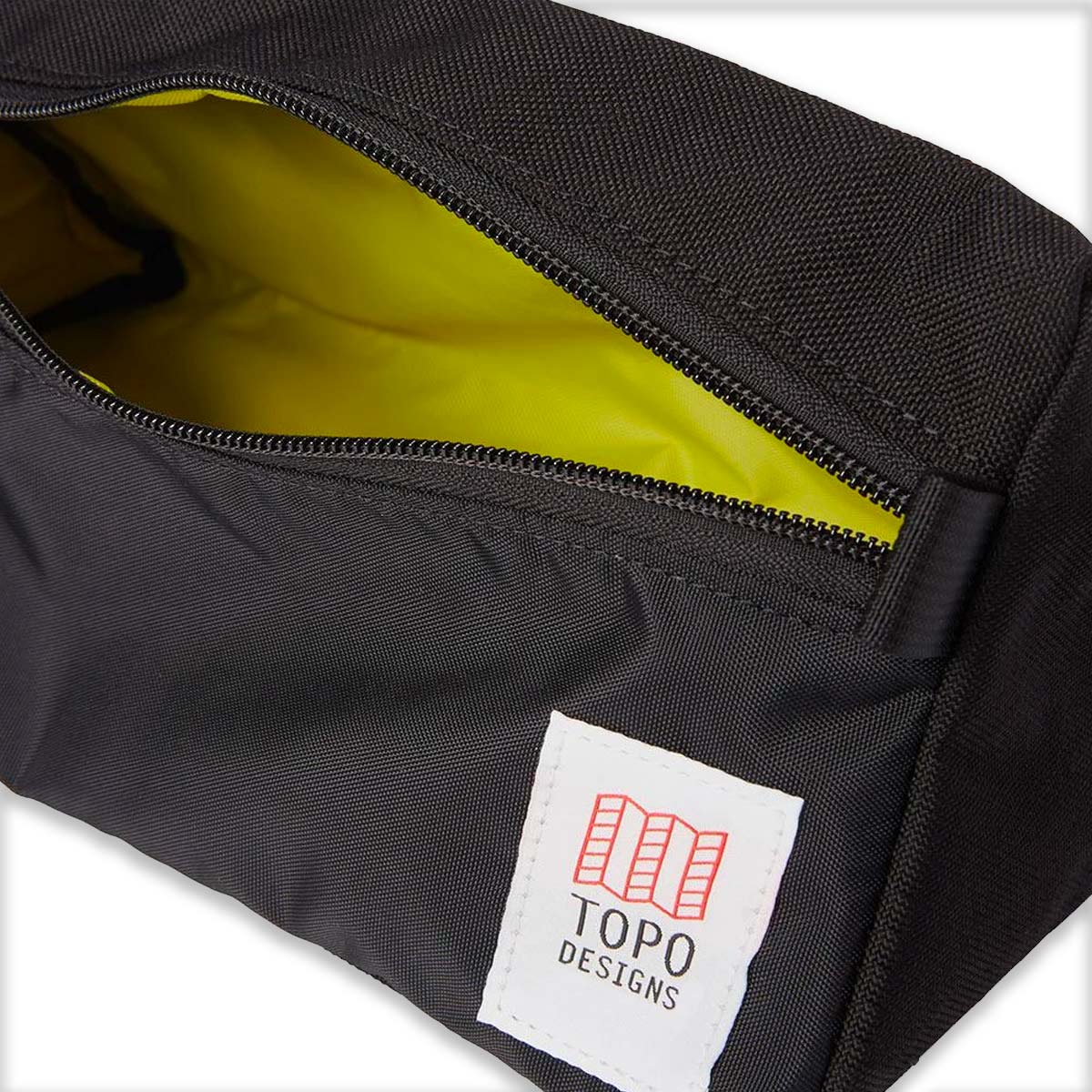 Topo Designs Dopp Kit Black, water-resistant, travel light, accessory bag