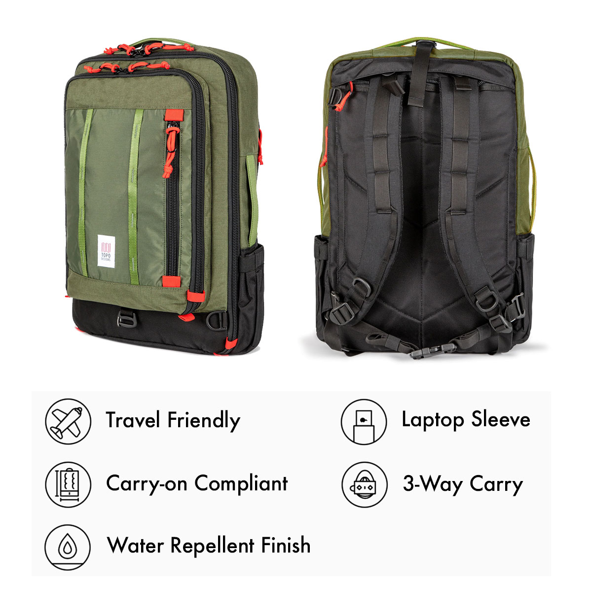 Topo Designs Global Travel Bag 30L Olive the-most-versatile-travel-bag