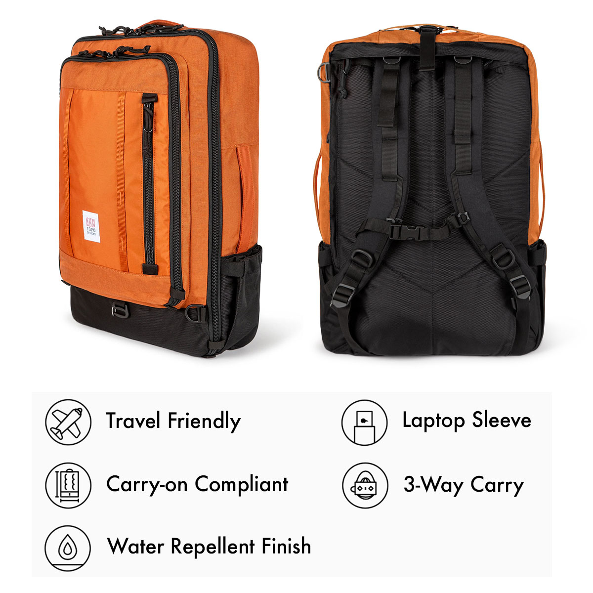 Topo Designs Global Travel Bag Clay, the-most-versatile-travel-bag