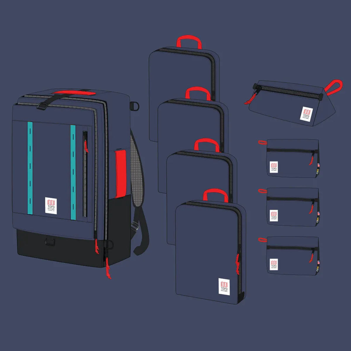 Topo Designs Global Travel Bag System 