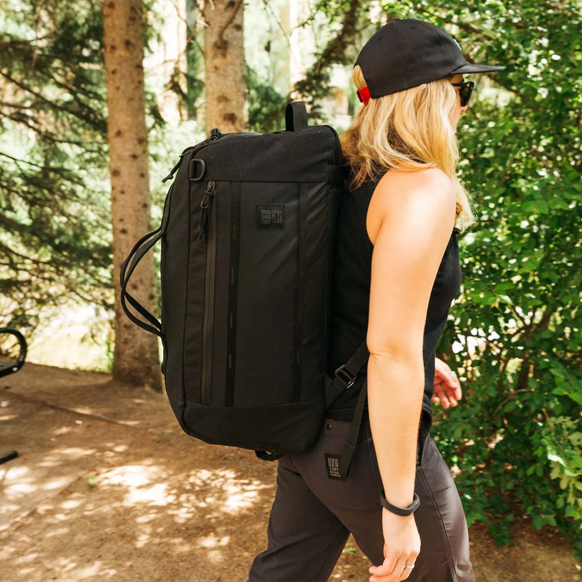 Topo Designs Mountain Duffel 40 Liters Black, is perfect for weekend trips