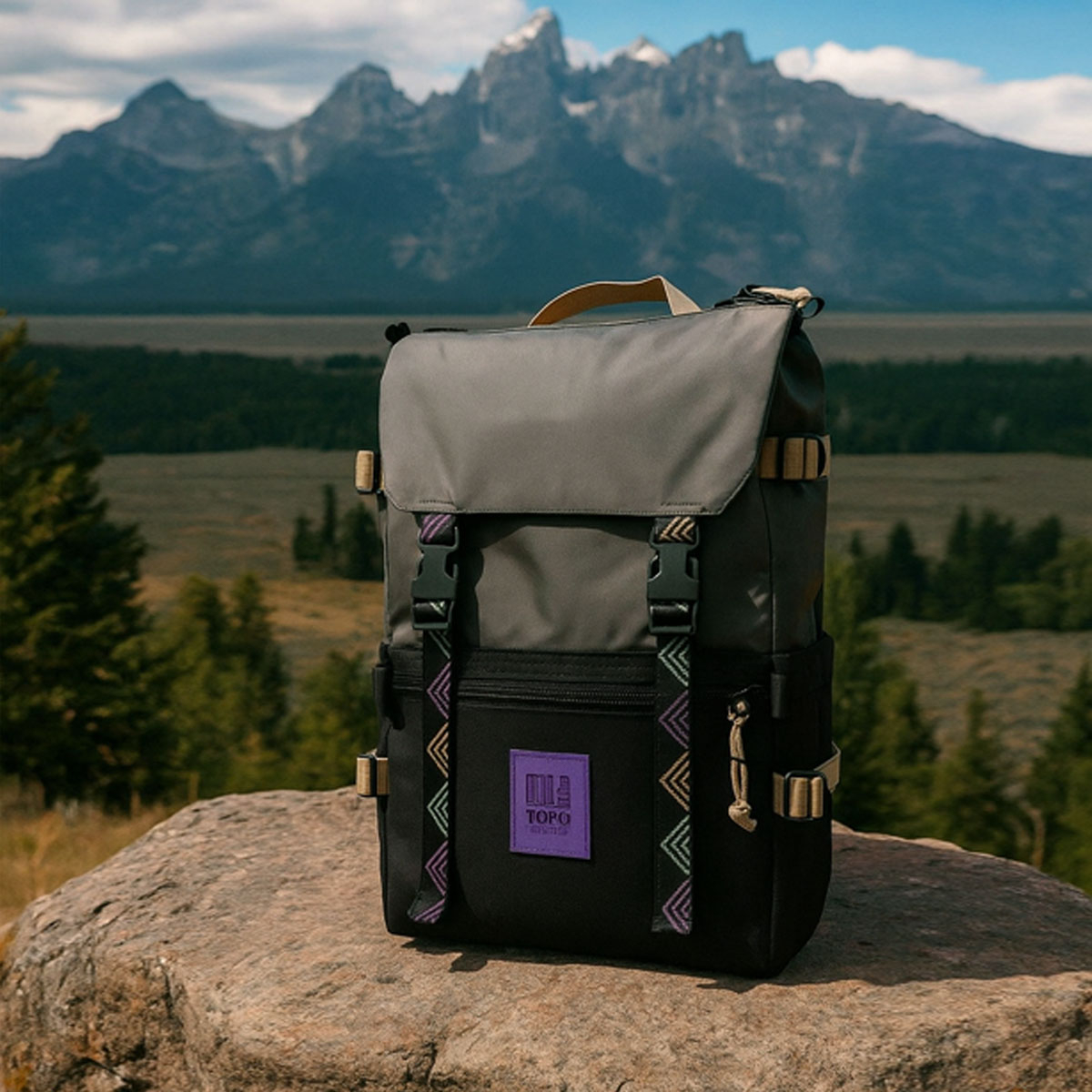 Topo Designs Rover Pack Classic Asphalt/Black, timeless backpack with great functionalities