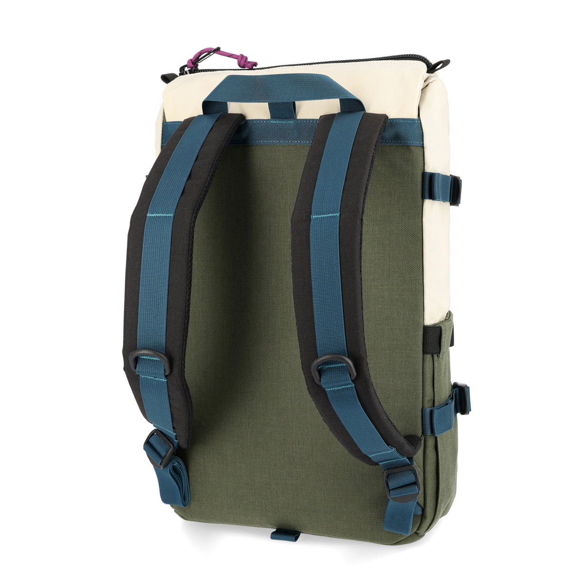 Topo Designs Rover Pack Classic Bone White/Olive, durable, lightweight and water-resistant pack for daily use