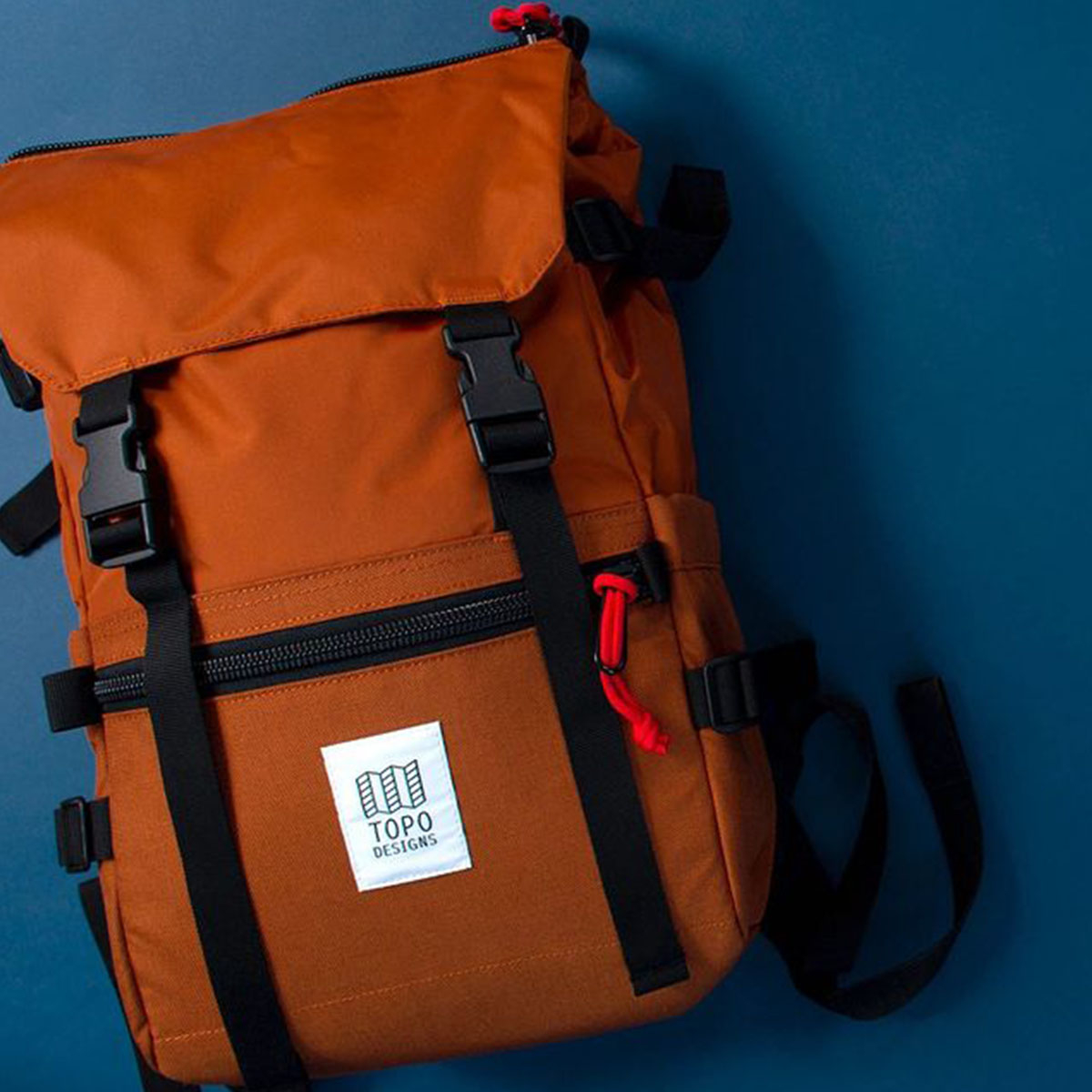 Topo Designs Rover Pack Classic Clay, durable, lightweight and water-resistant pack for daily use