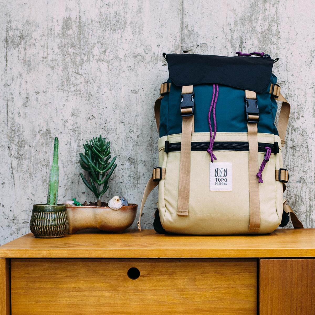 Topo Designs Rover Pack Classic Hemp/Botanic Green, timeless backpack with great functionalities