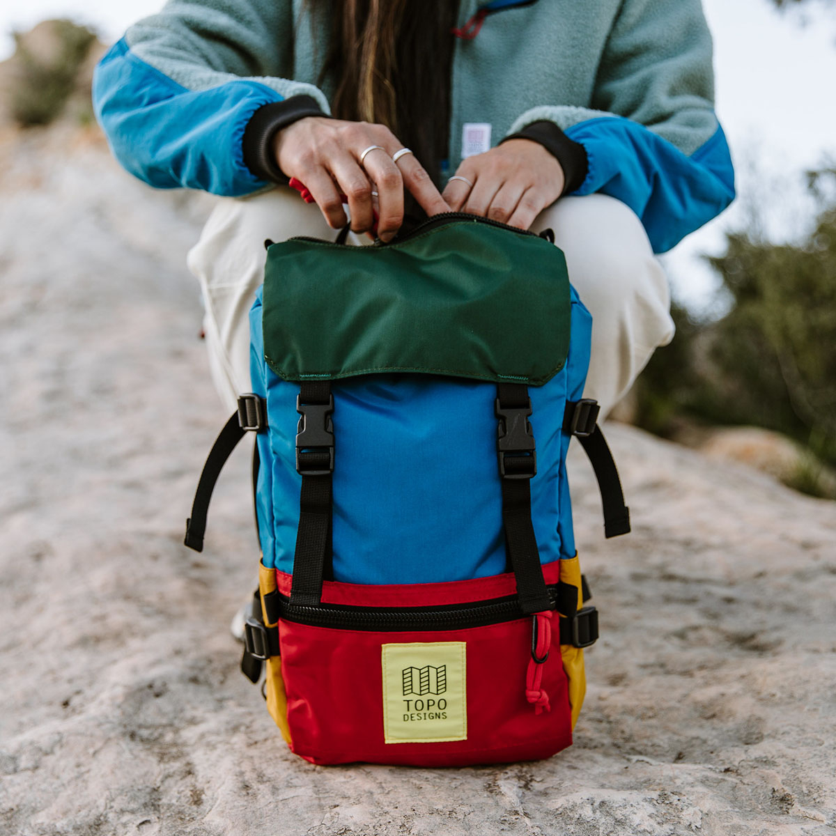 Topo Designs Rover Pack - Mini, statement-making bag that’s the perfect size for errands around town or on the trail