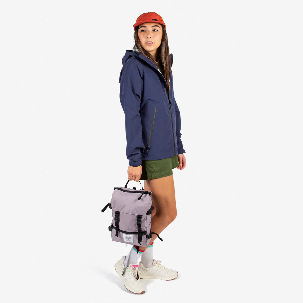 Topo Designs Rover Pack - Mini Light Purple, statement-making bag that’s the perfect size for errands around town or on the trail