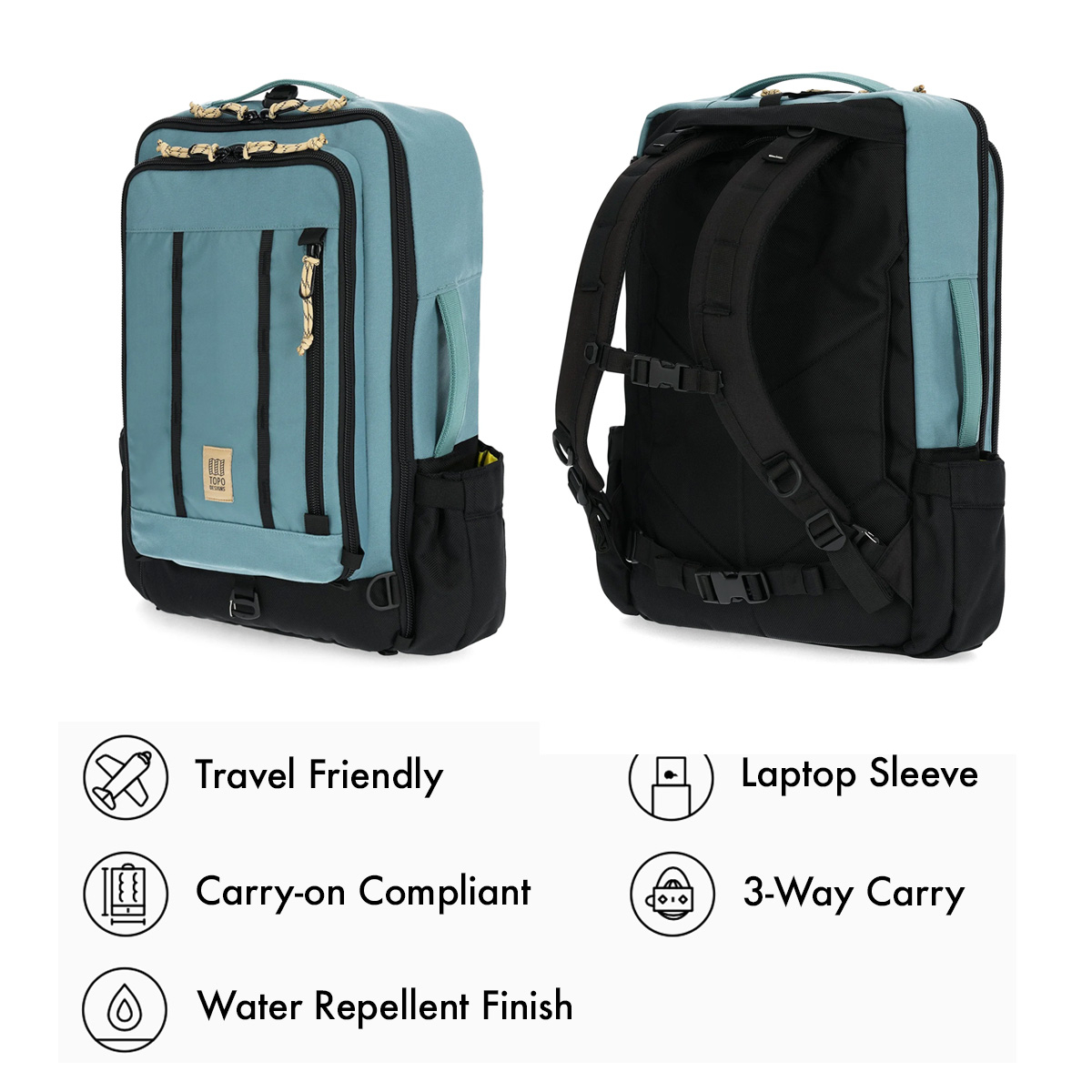 Topo Designs Global Travel Bag 30L Sea Pine the-most-versatile-travel-bag