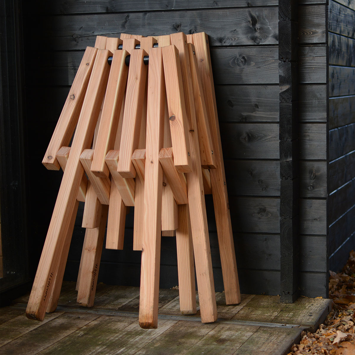 Weltevree Fieldchair, strong joints are used to fold the chair into a compact form  