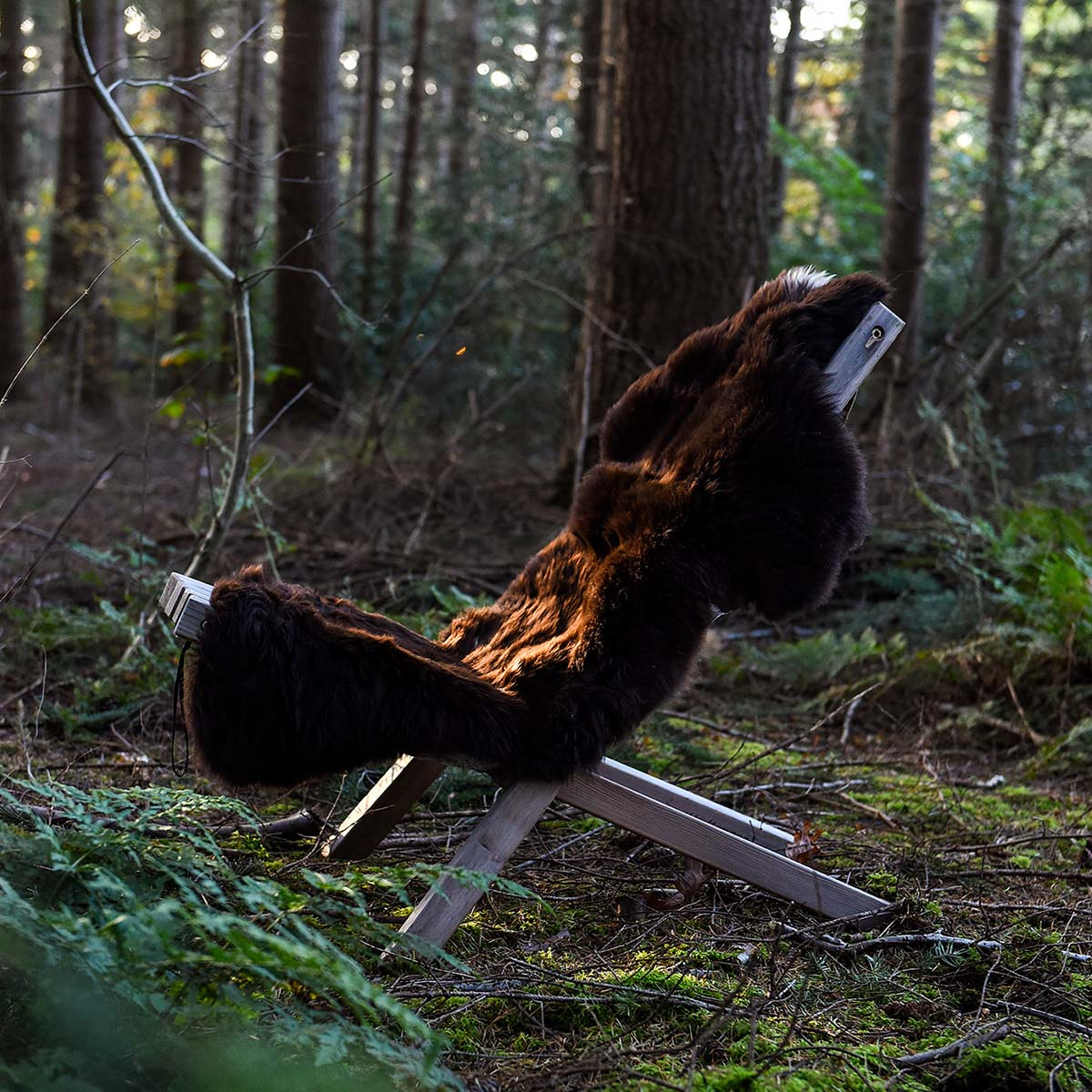 Weltevree Sheepscoat Brown, soft sheepskin with leather loop